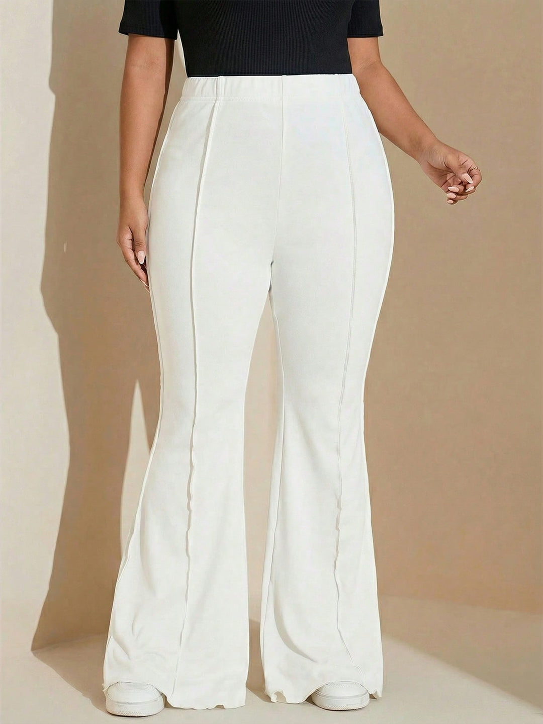 Pantaloni SHEIN, alb