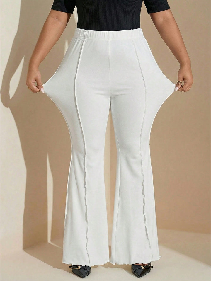Pantaloni SHEIN, alb