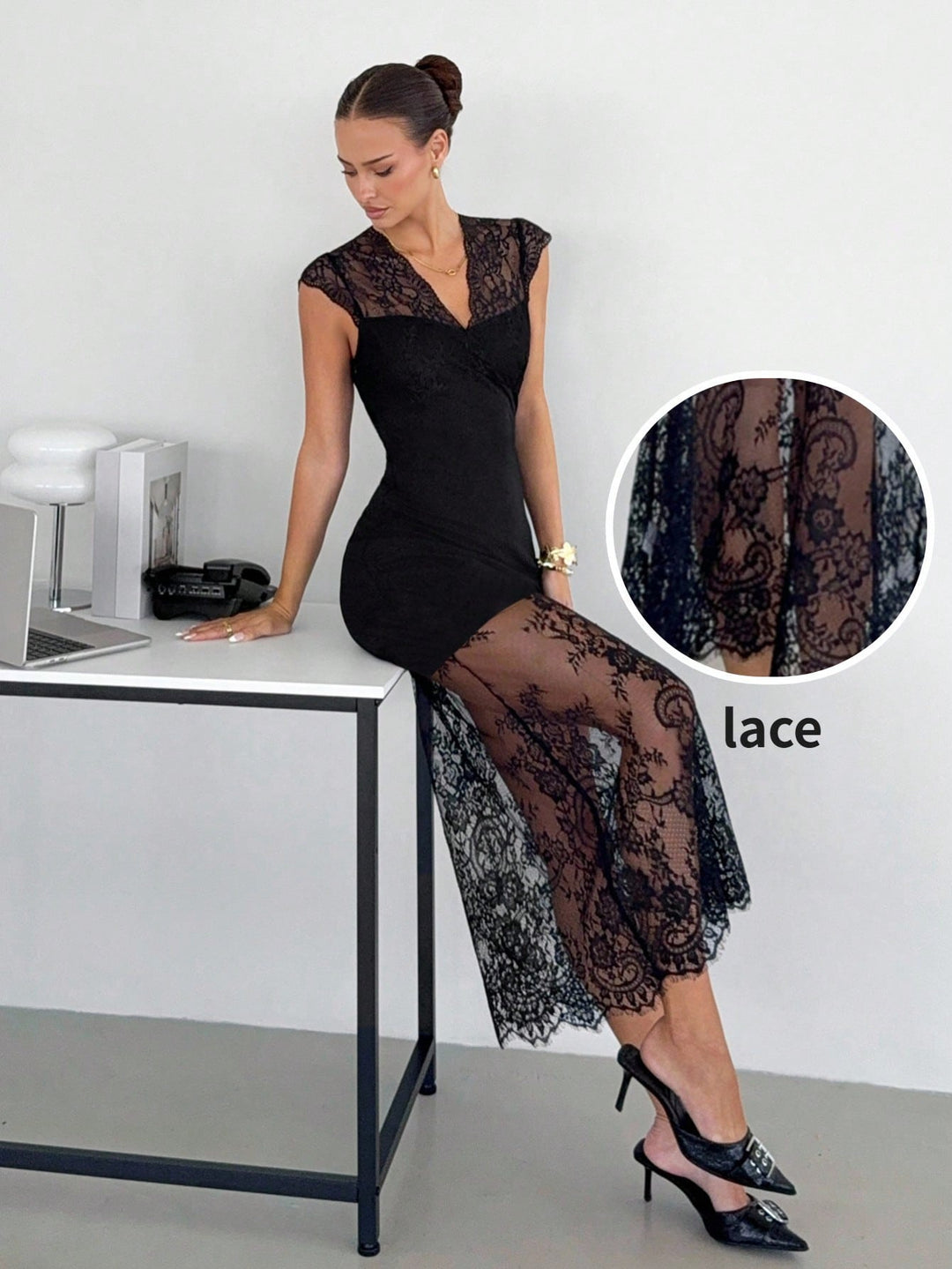 Rochie maxi SHEIN, mix culori
