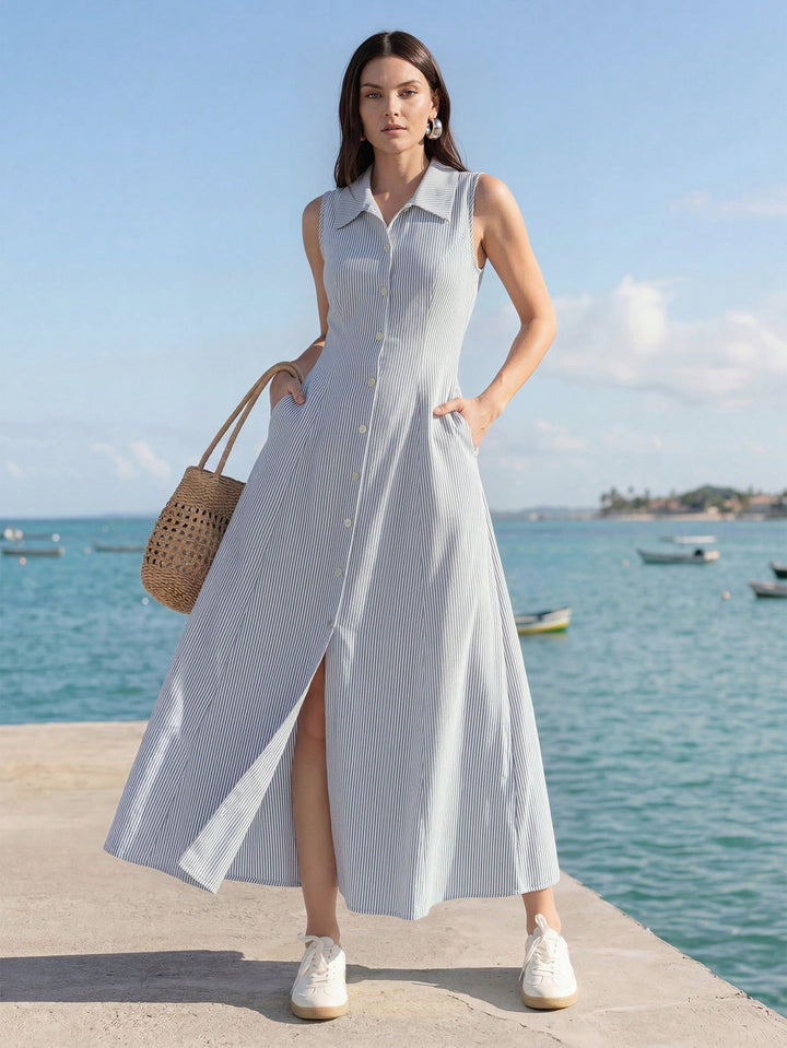 Rochie maxi SHEIN, albastru