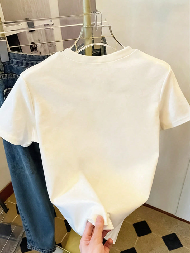 Tricou SHEIN, bej