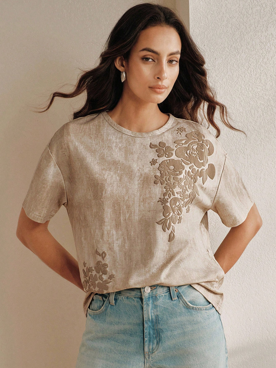 Tricou SHEIN, bej