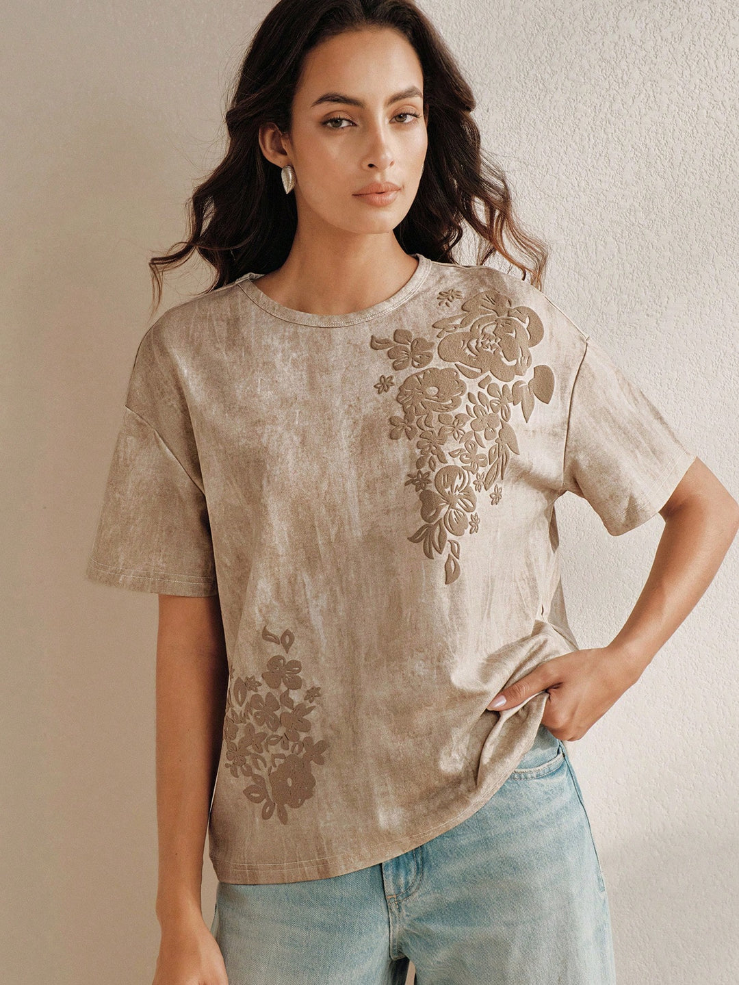Tricou SHEIN, bej
