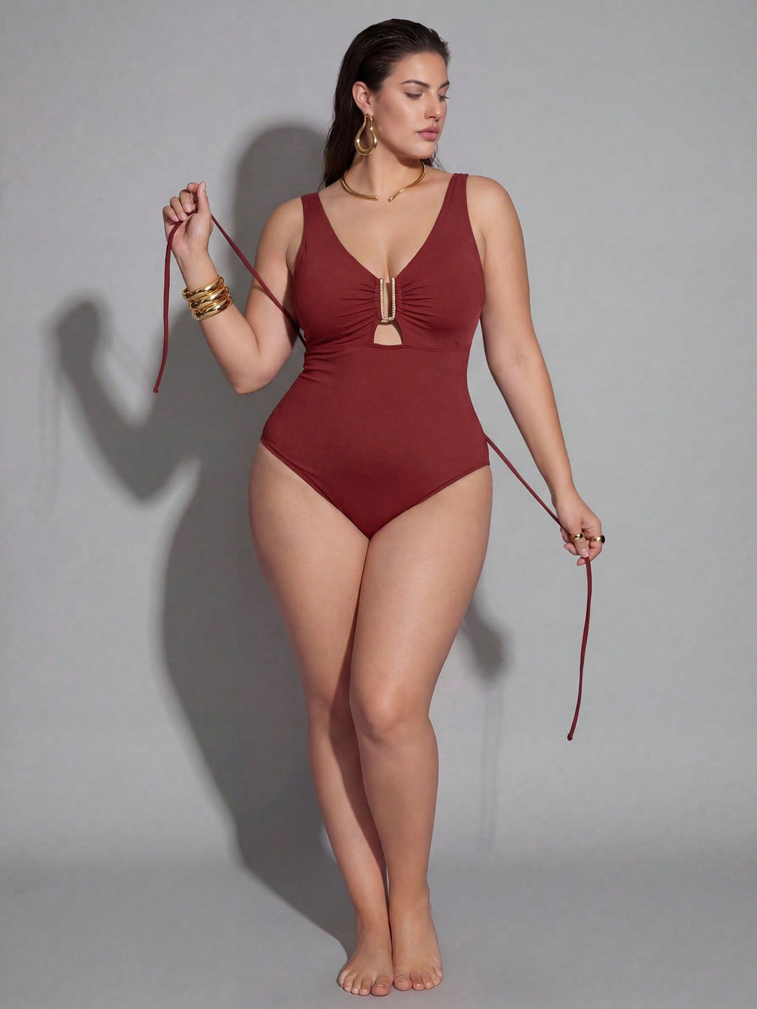 Costum de baie SHEIN, mix culori