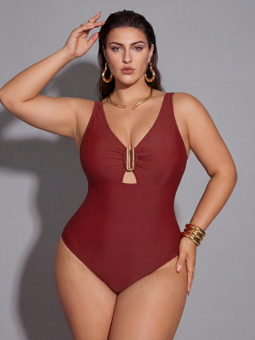 Costum de baie SHEIN, mix culori