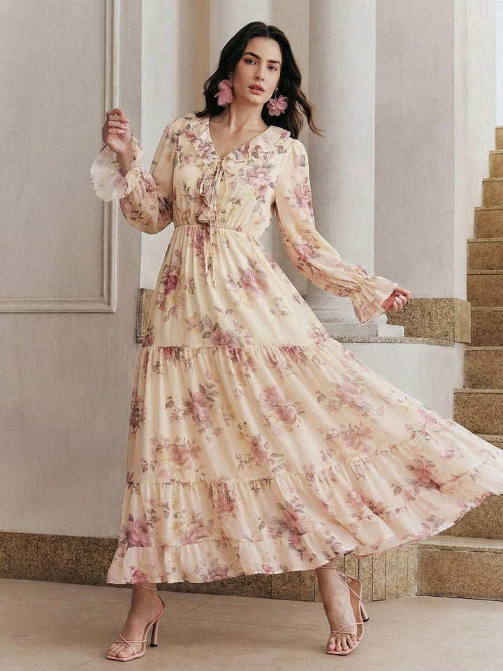 Rochie maxi SHEIN, portocaliu