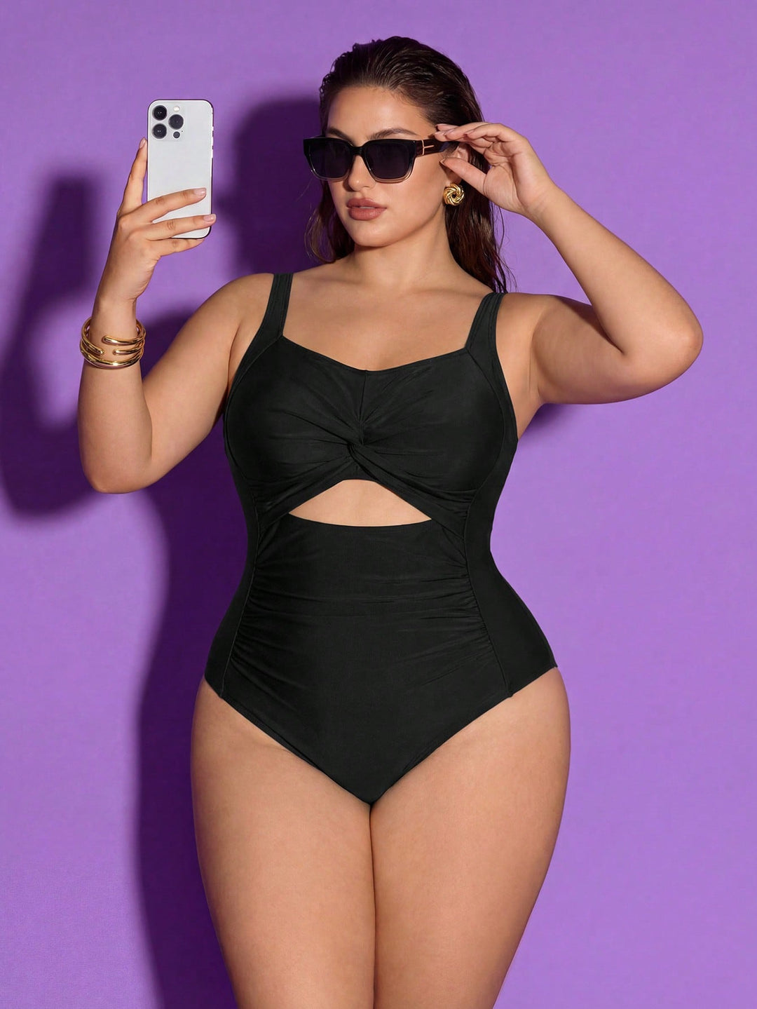 Costum de baie SHEIN, negru