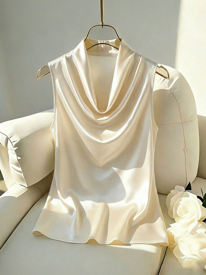 Bluza fără mâneci SHEIN, bej