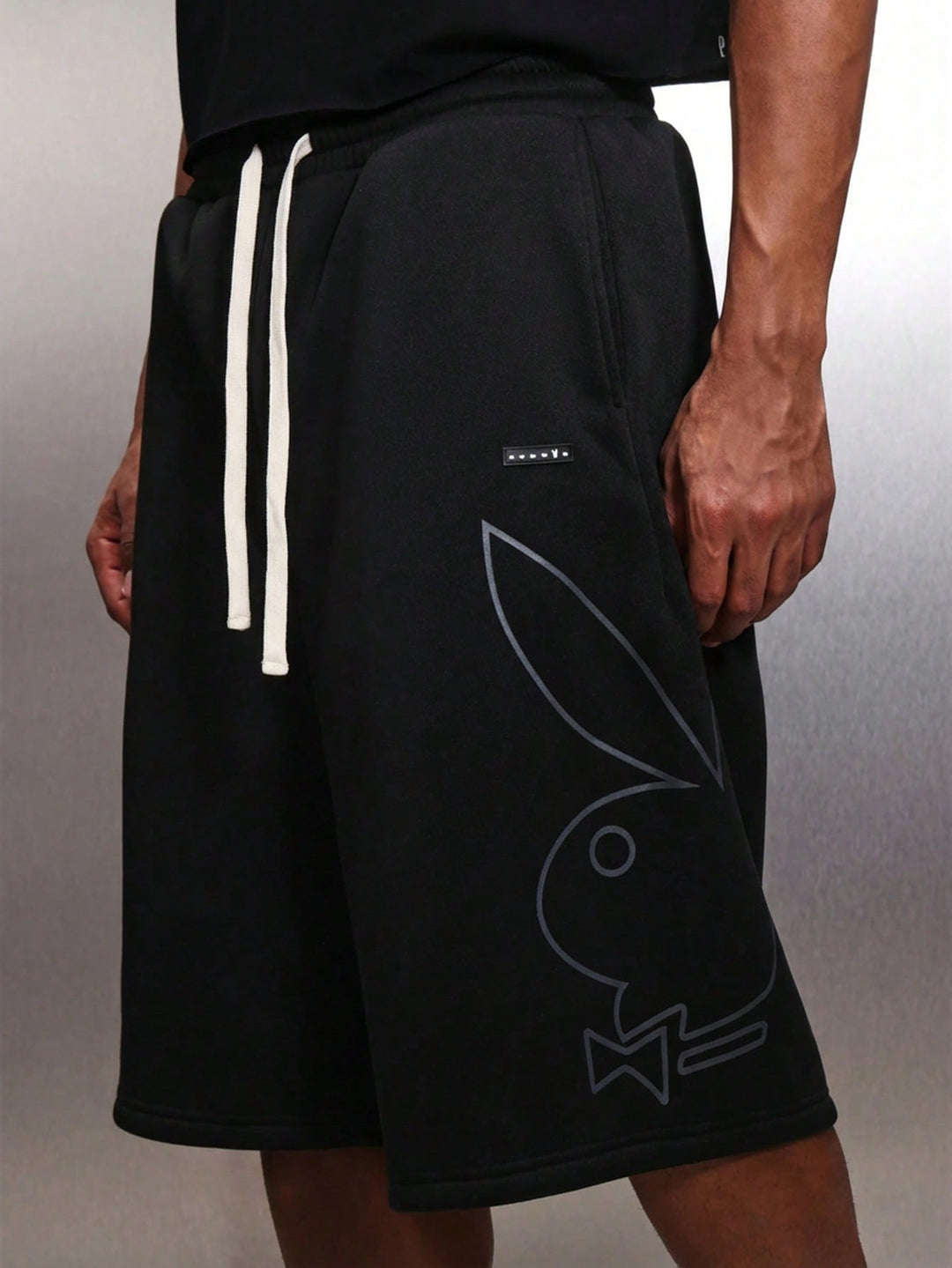 Pantaloni scurți SHEIN, negru