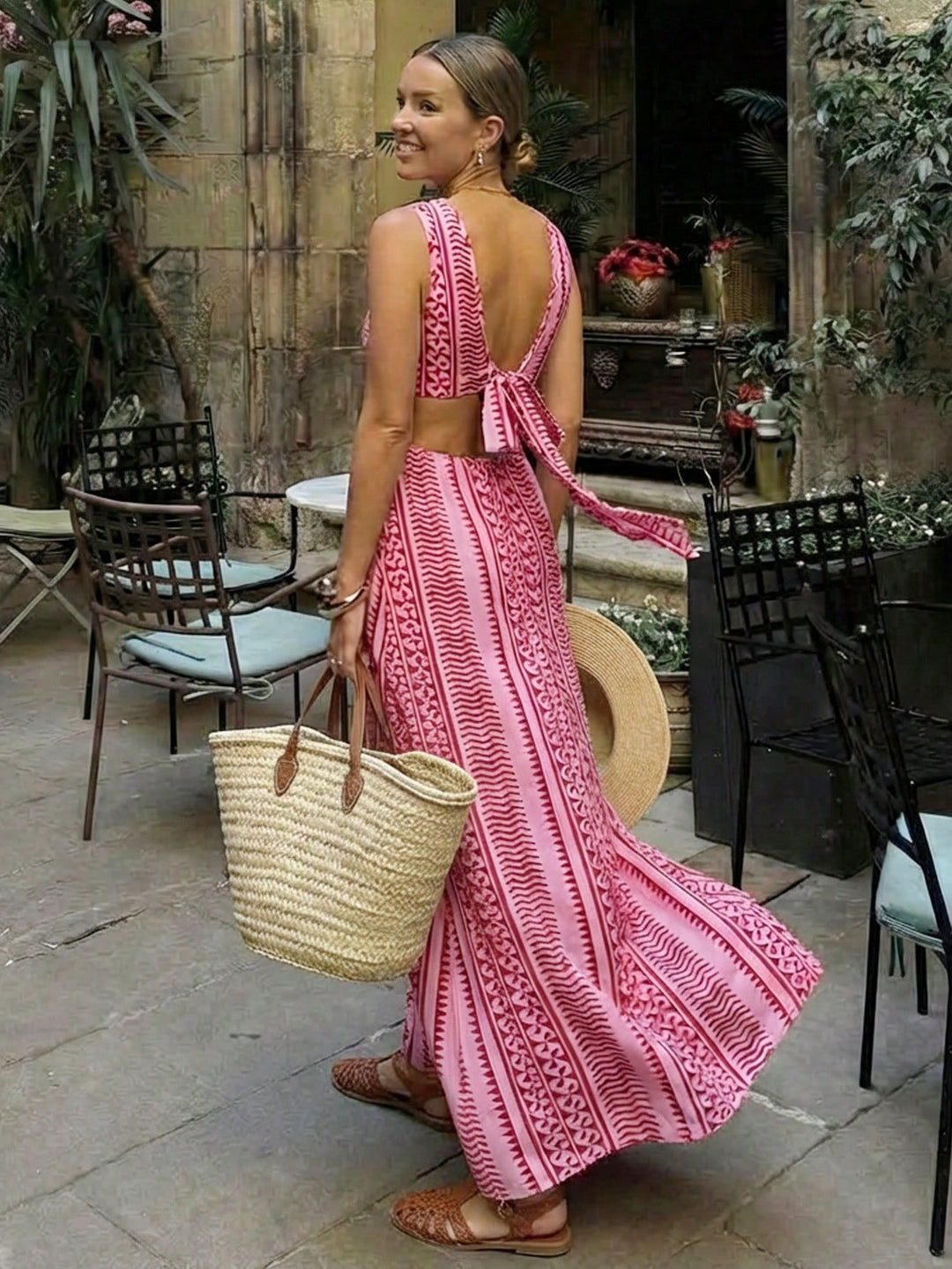 Rochie maxi SHEIN, mix culori