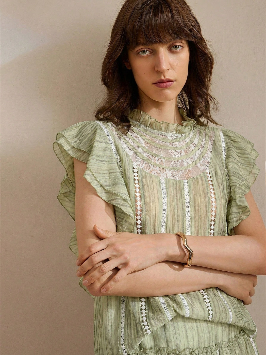 Top SHEIN, verde