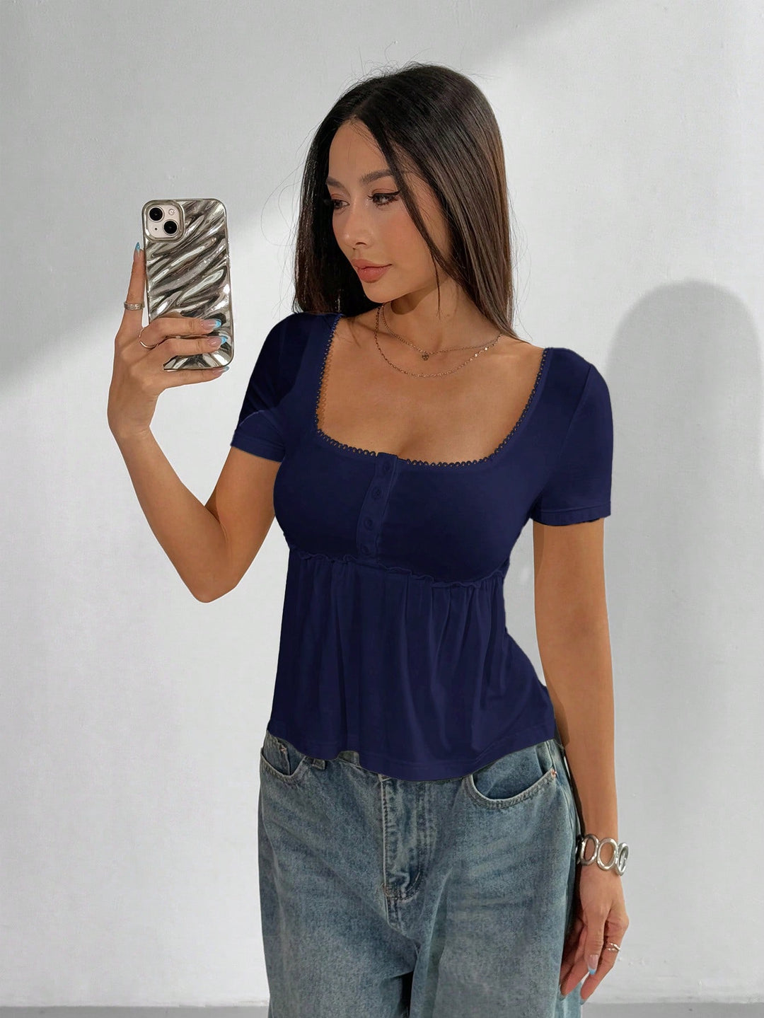 Tricou SHEIN, albastru