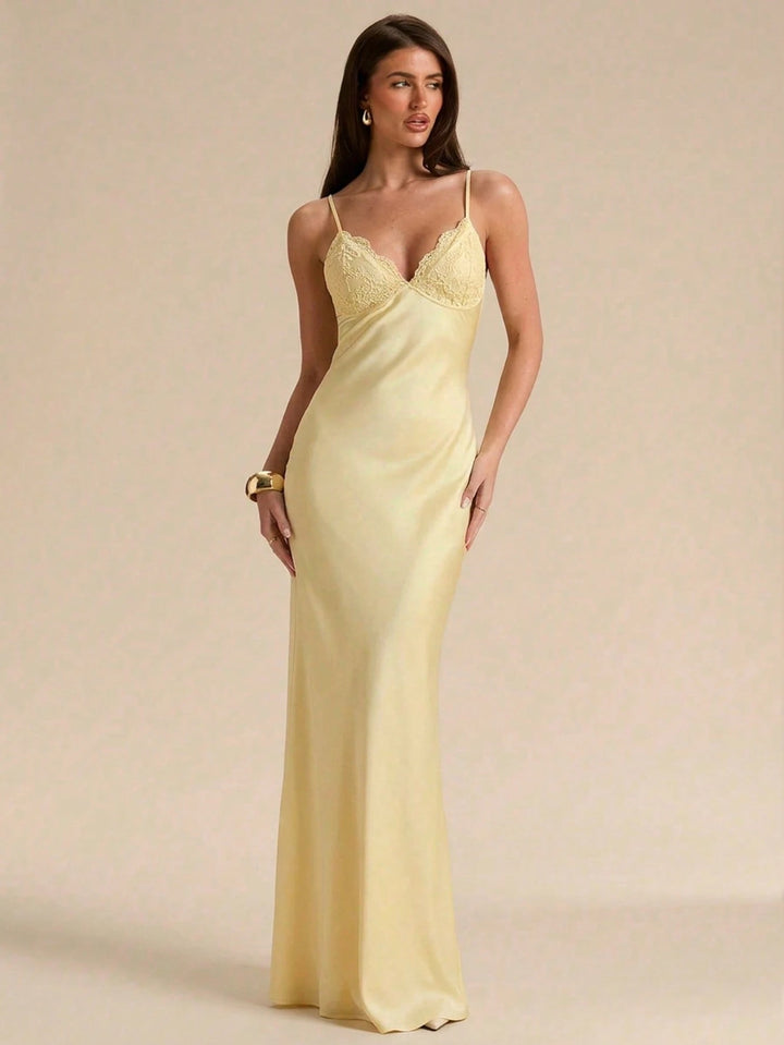 Rochie maxi SHEIN, galben