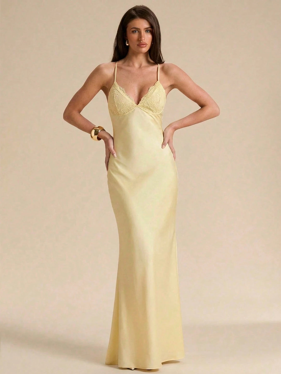 Rochie maxi SHEIN, galben