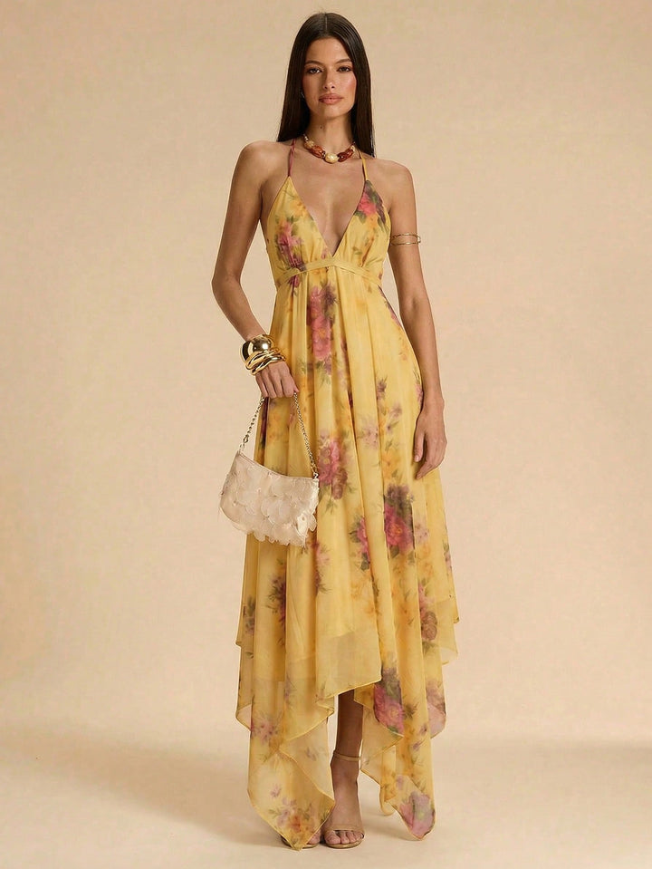 Rochie maxi SHEIN, galben