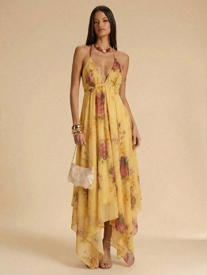 Rochie maxi SHEIN, galben