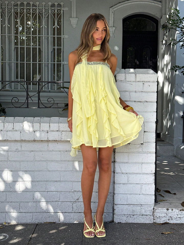Rochie mini SHEIN, galben