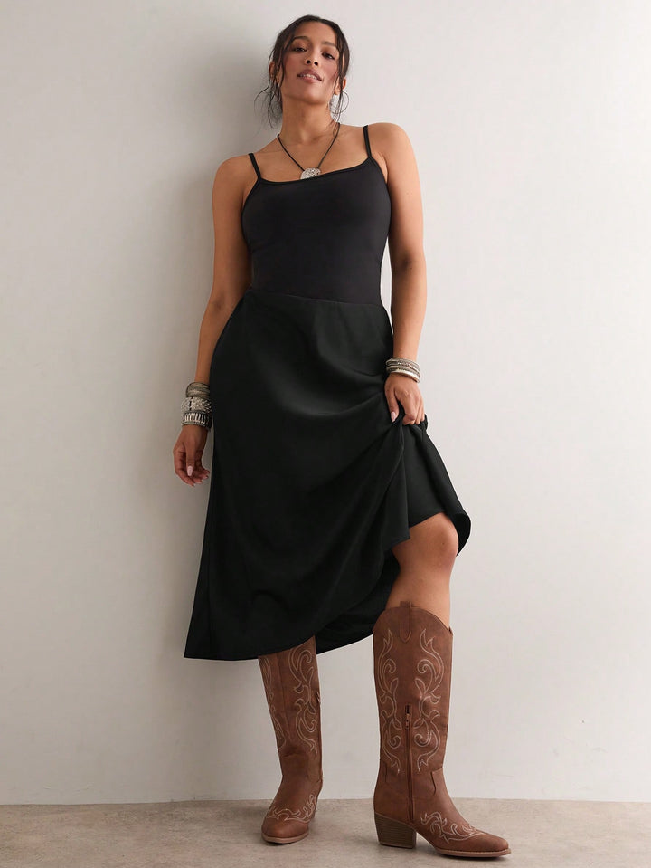 Fustă maxi SHEIN, negru