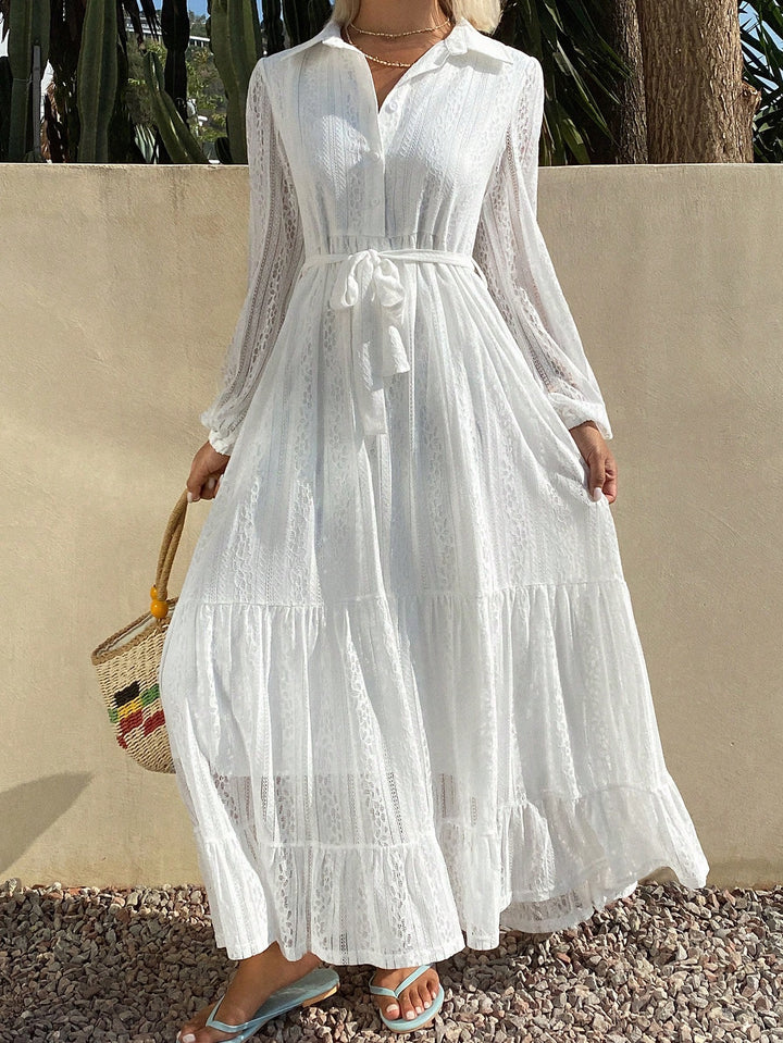 Rochie maxi SHEIN, alb
