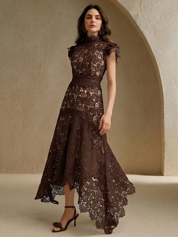 Rochie midi SHEIN, maro
