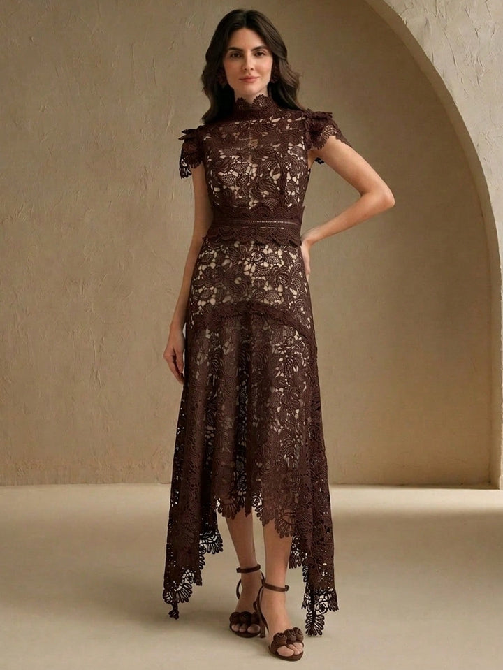 Rochie midi SHEIN, maro