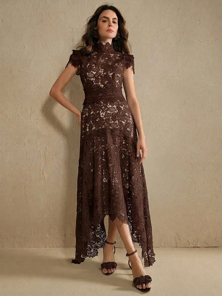 Rochie midi SHEIN, maro