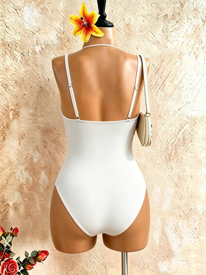 Costum de baie SHEIN, bej