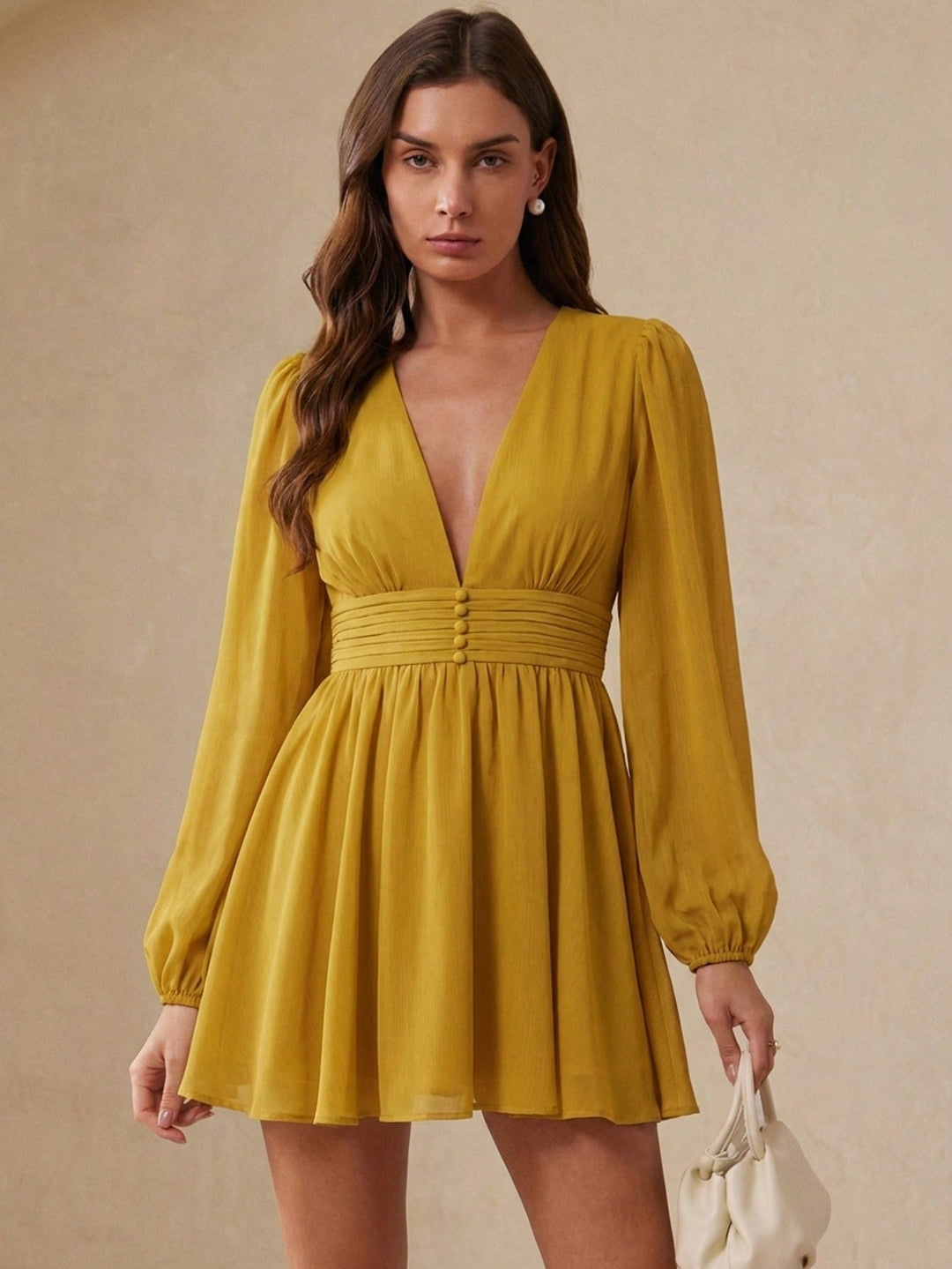 Rochie mini SHEIN, galben