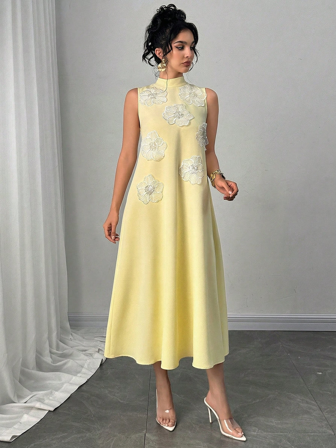 Rochie maxi SHEIN, galben