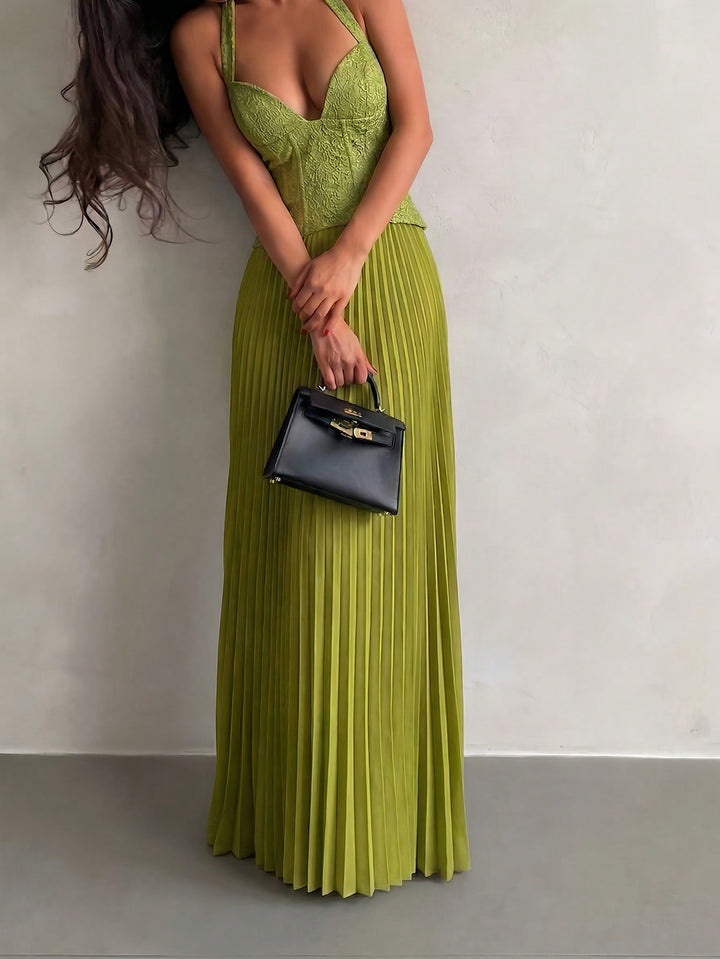 SHEIN maxi ruha, zöld