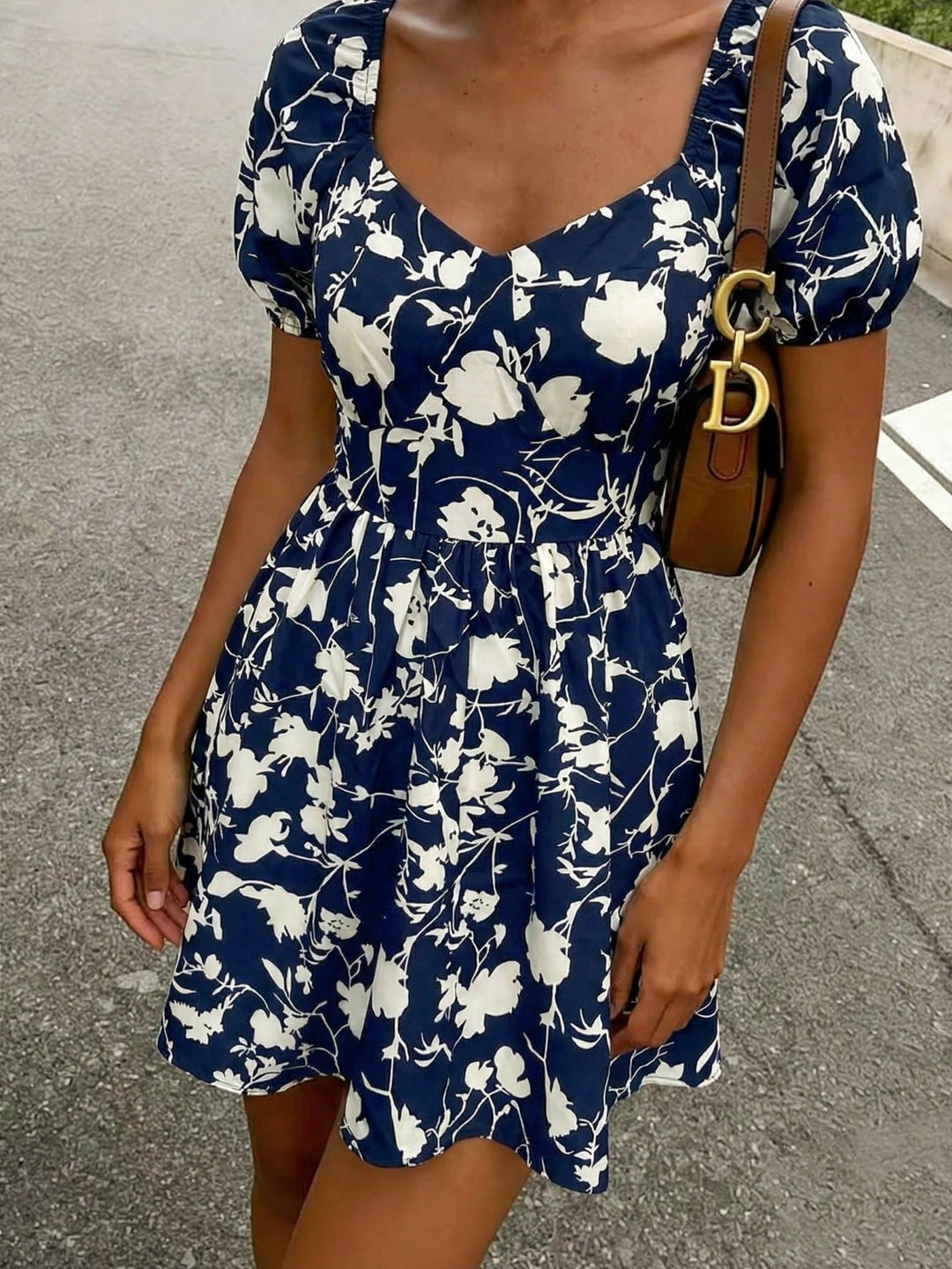 Rochie midi SHEIN, albastru