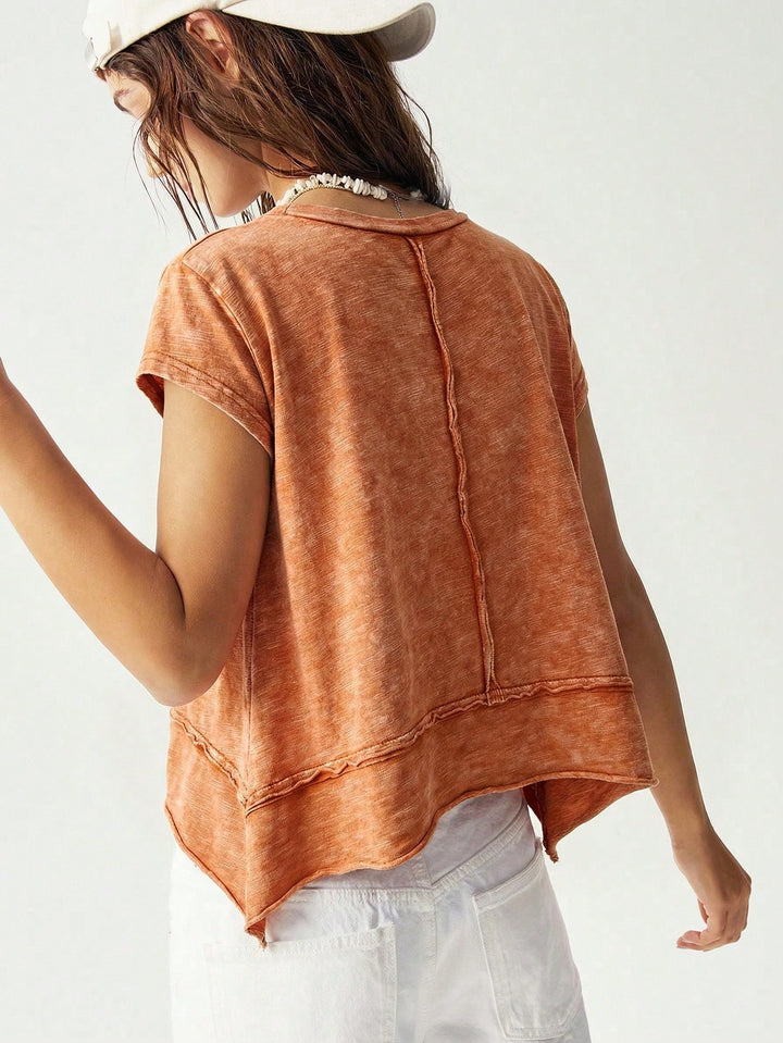 Tricou SHEIN, portocaliu