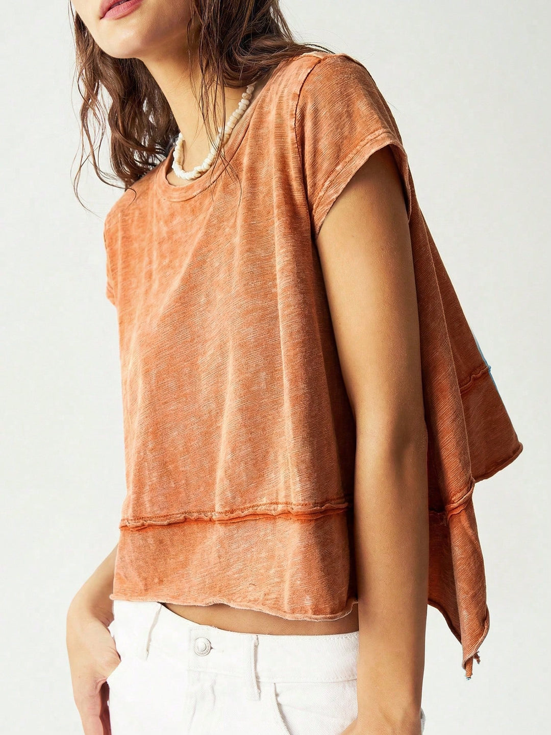 Tricou SHEIN, portocaliu