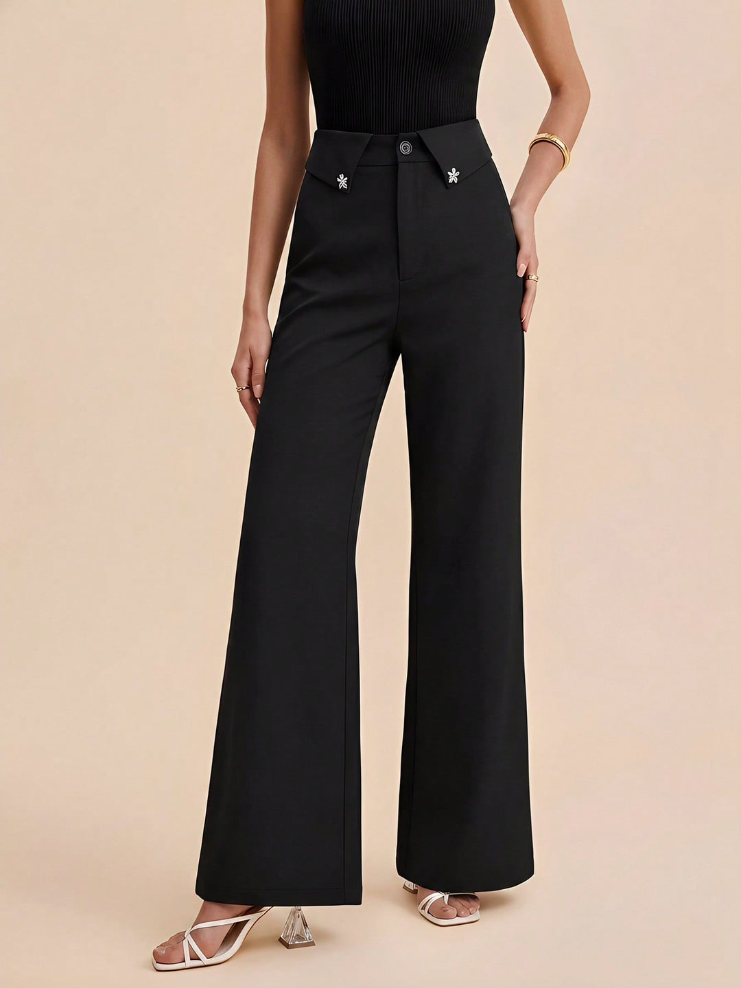 Pantaloni SHEIN, negru