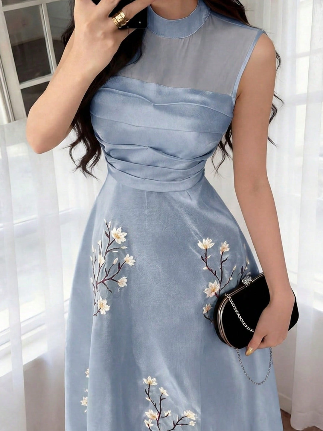 Rochie maxi SHEIN, albastru