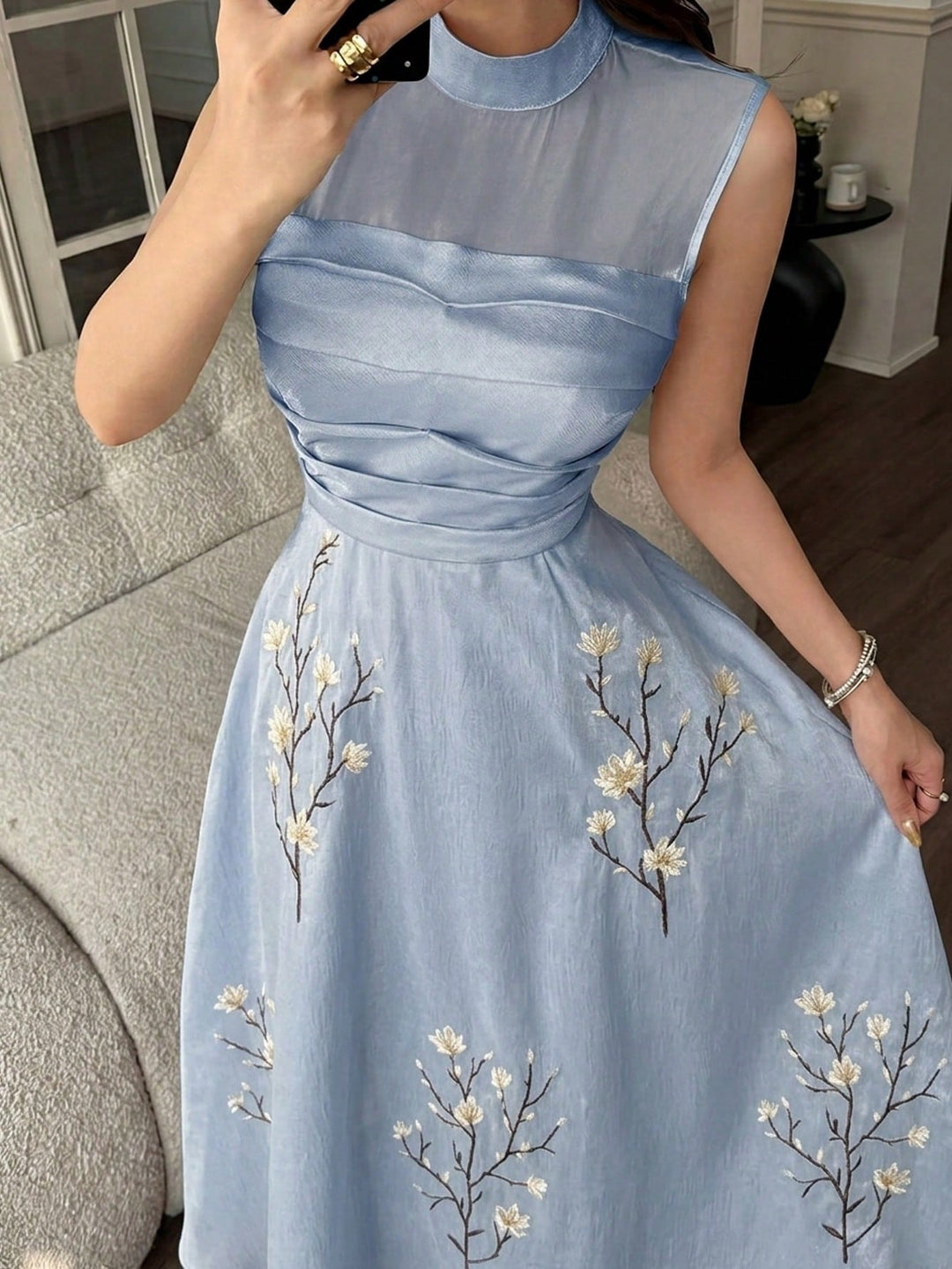 Rochie maxi SHEIN, albastru