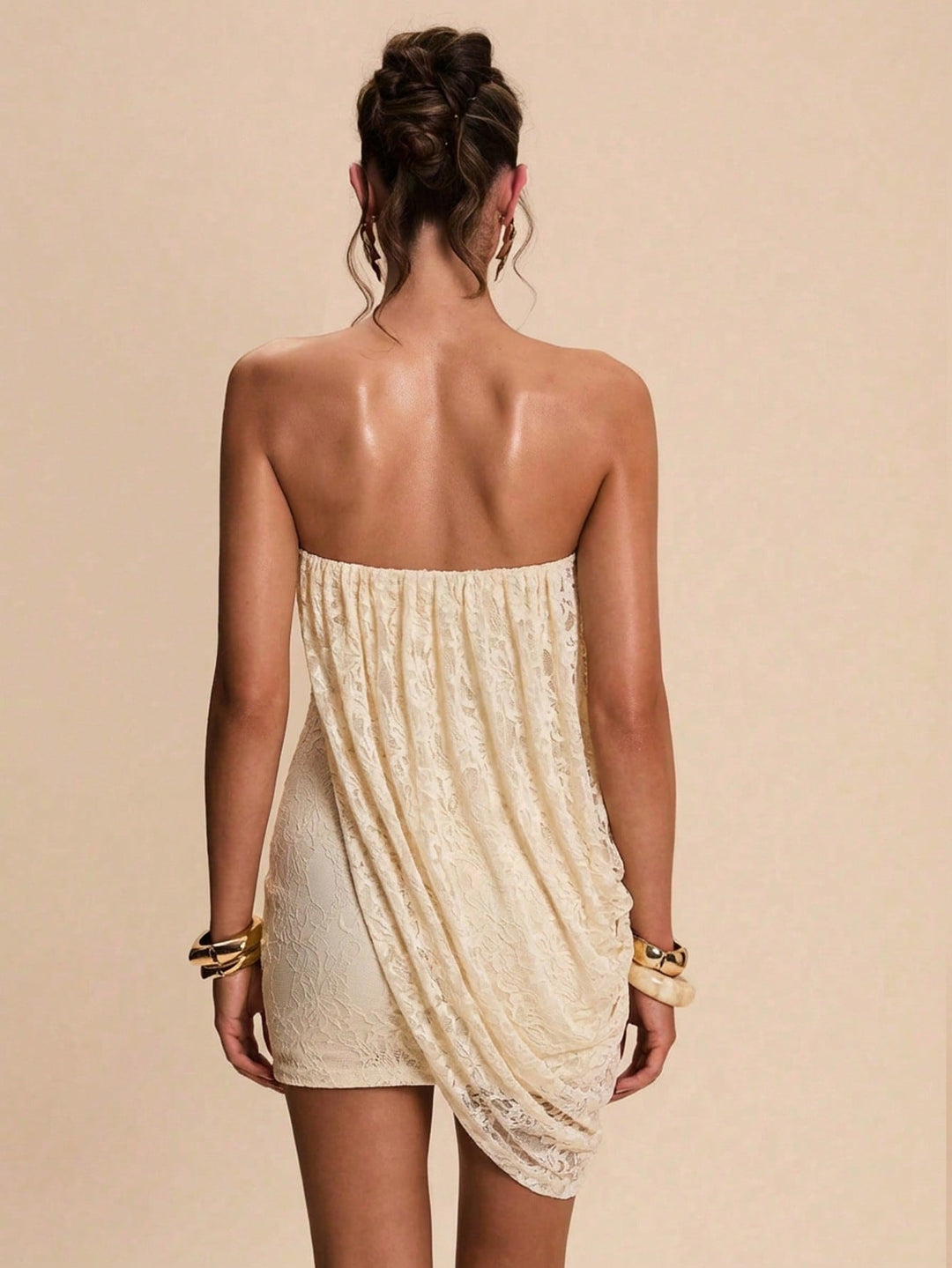 Rochie mini SHEIN, bej