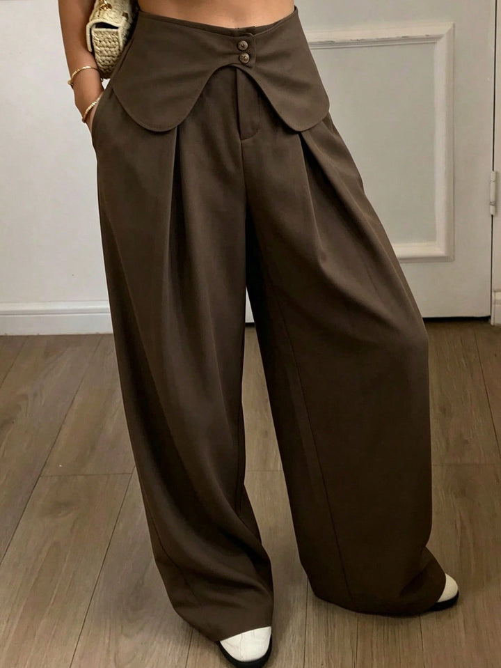 Pantaloni SHEIN, maro