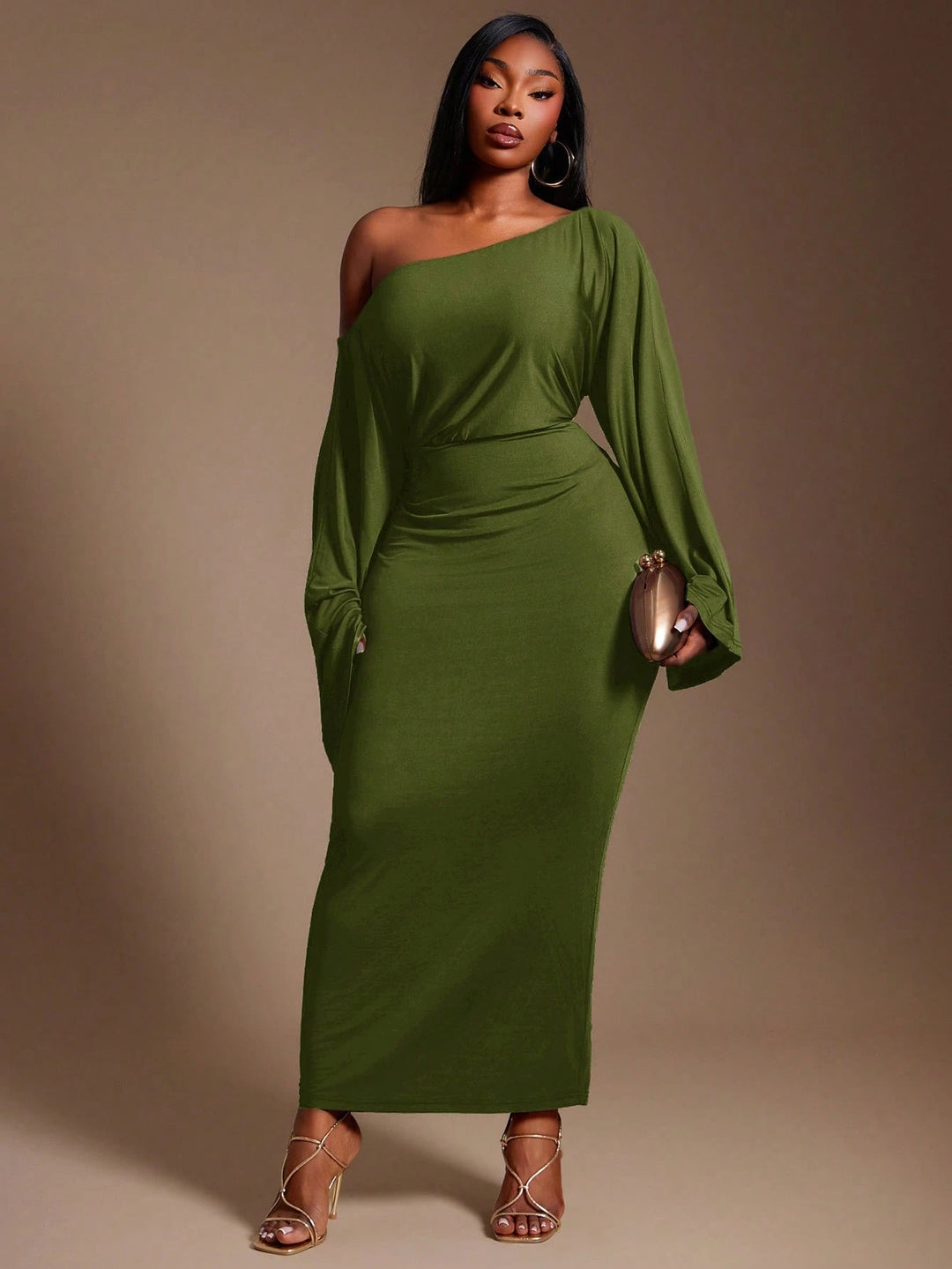 Rochie maxi SHEIN, verde