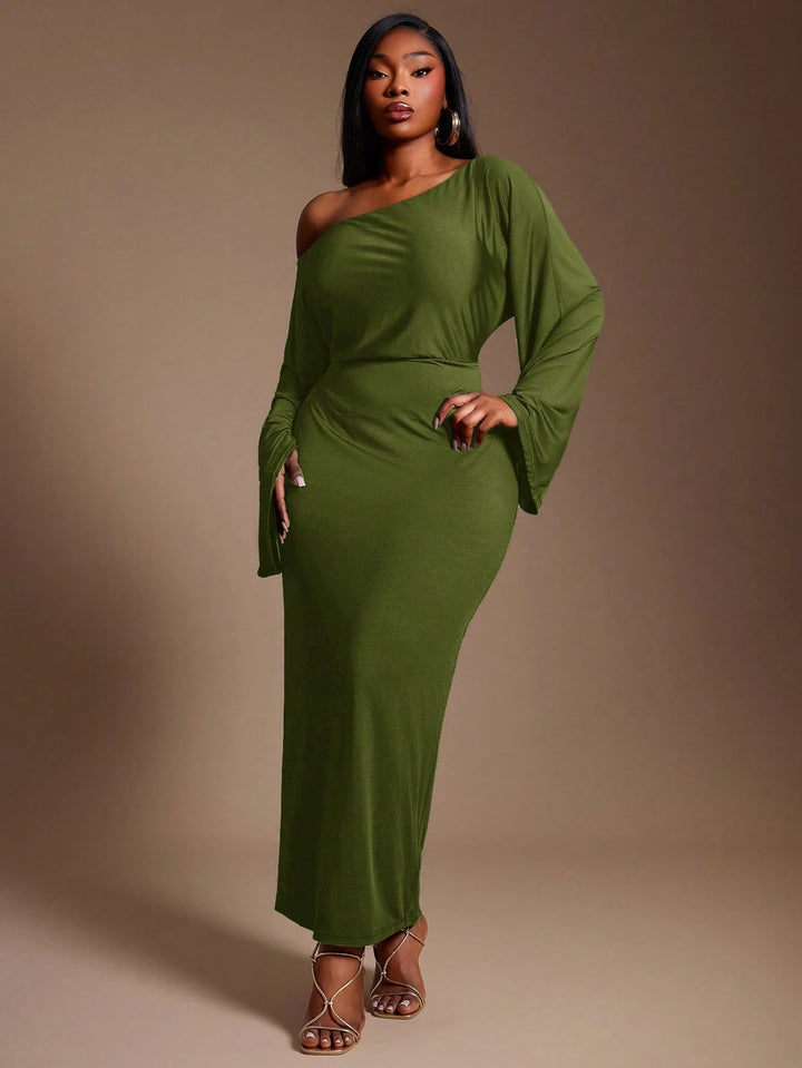 Rochie maxi SHEIN, verde