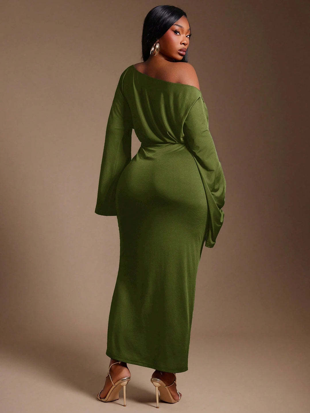Rochie maxi SHEIN, verde