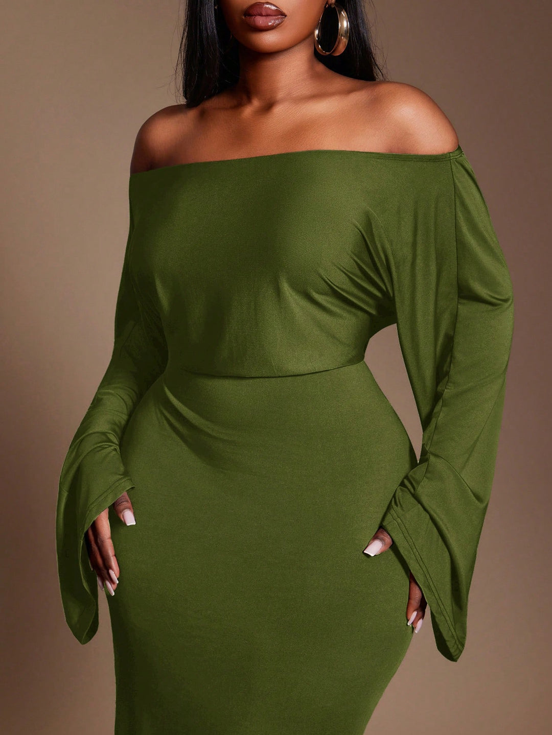 Rochie maxi SHEIN, verde
