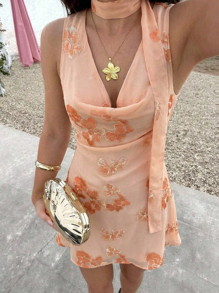 Rochie mini SHEIN, portocaliu