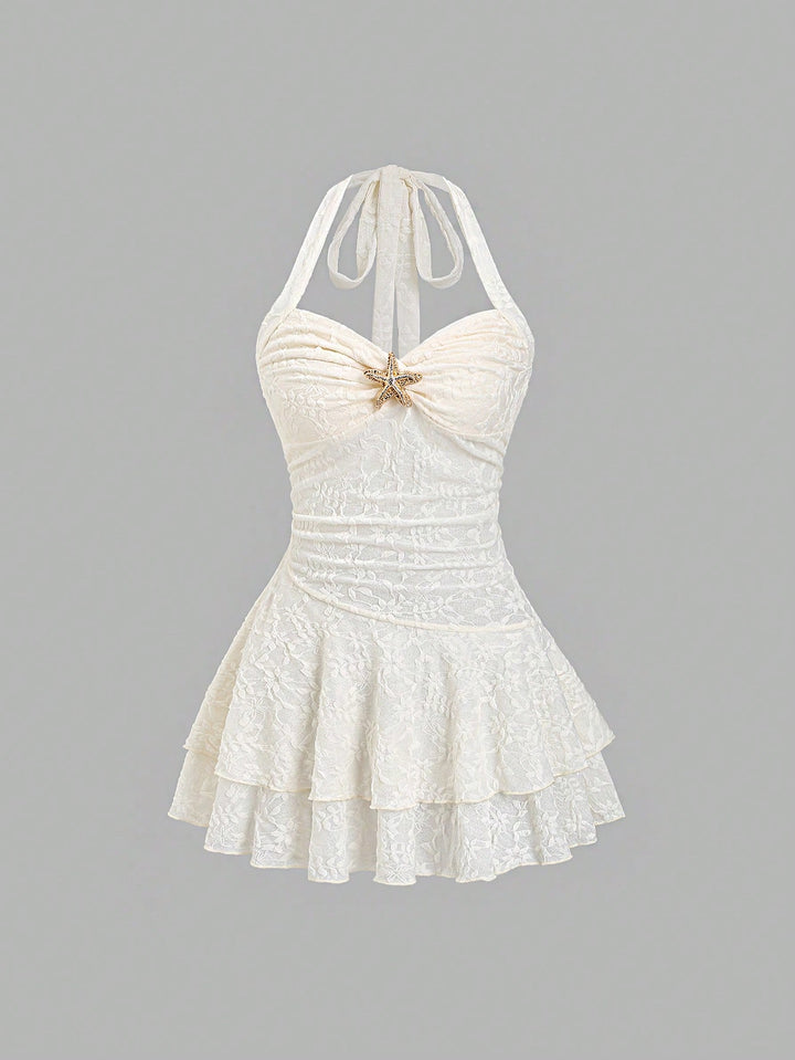 Rochie scurtă SHEIN, bej