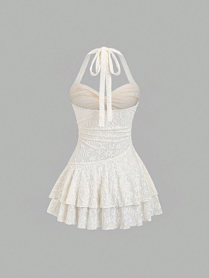 Rochie scurtă SHEIN, bej
