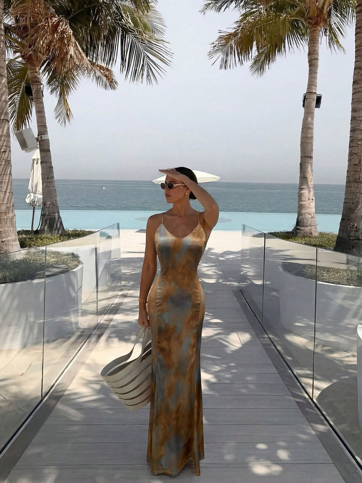 Rochie maxi SHEIN, mix culori