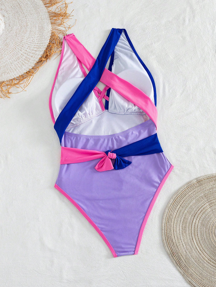 Costum de baie SHEIN, mix culori