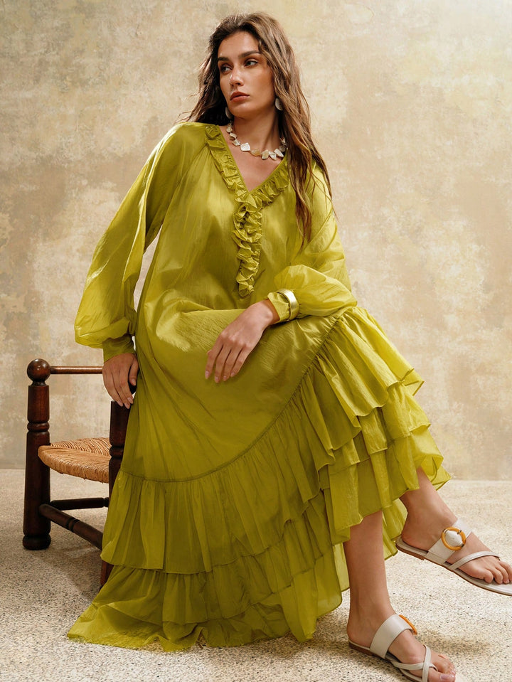 Rochie maxi SHEIN, galben