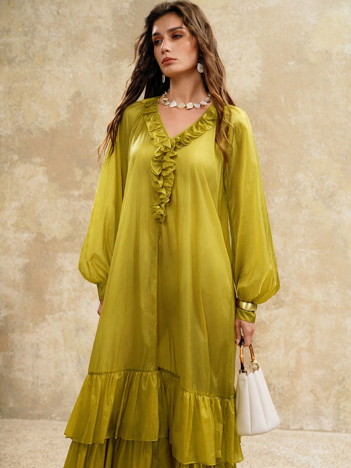 Rochie maxi SHEIN, galben