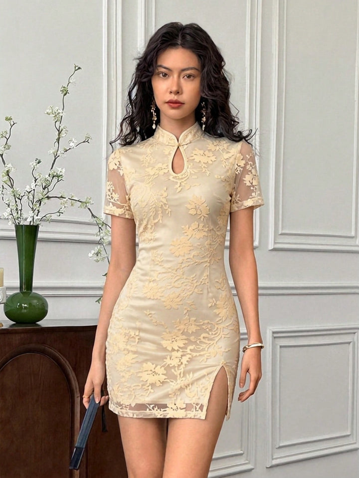 Rochie mini SHEIN, bej